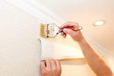 Pose de papier peint à Heidolsheim — revêtements muraux et toiles de verre